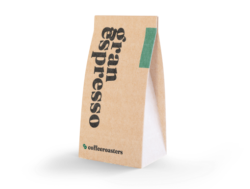 Paper bag with Gran Espresso print.
