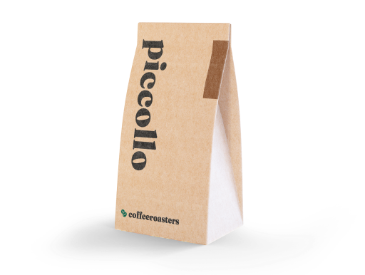 Paper bag with Piccollo print.